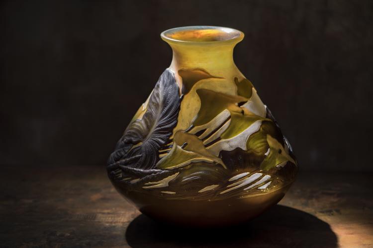 Bild 9 zu Objekt, Rare 'Calla des marais' Souffl&eacute; vase, 1931, Gall&eacute;, Emile, Nancy, 135 165