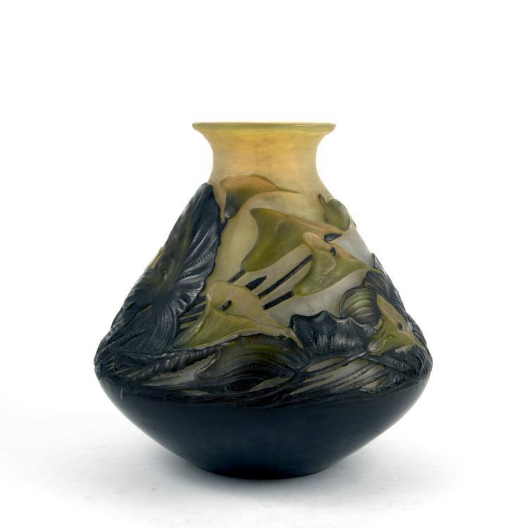 Bild 11 zu Objekt, Rare 'Calla des marais' Souffl&eacute; vase, 1931, Gall&eacute;, Emile, Nancy, 135 165