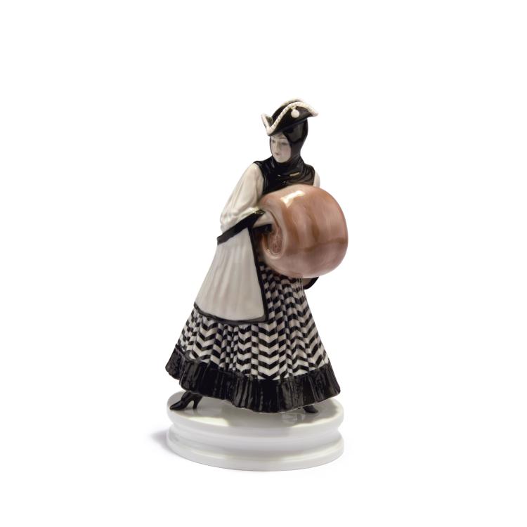 Hauptbild zu Objekt, 'Lady with muff' (Lo Hesse), 1918, Constantin Holzer-Defanti, Rosenthal, Selb, 135 549