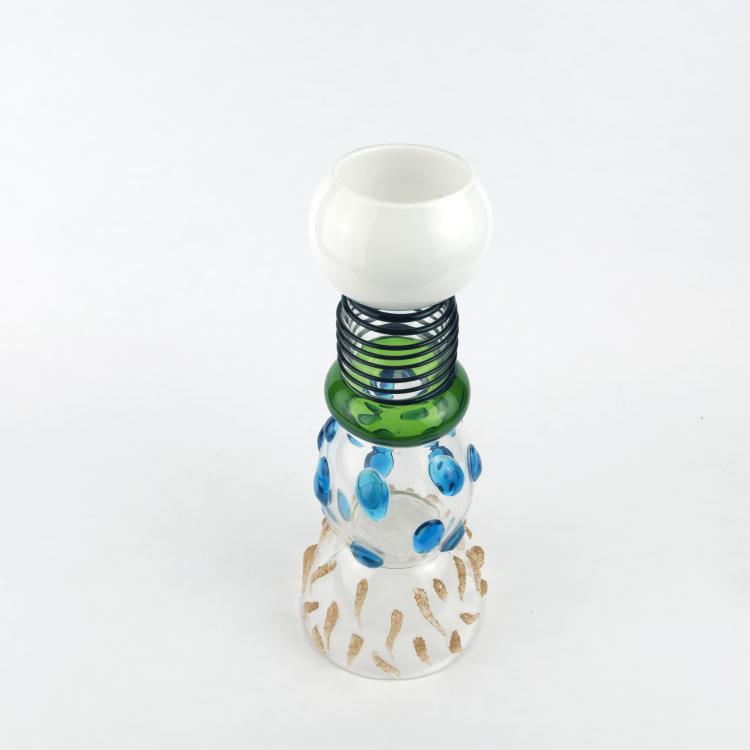 Bild 1 zu Objekt, Vase 'Alcor', 1983, Ettore Sottsass, Toso Vetri d'Arte, Murano, 136A 157