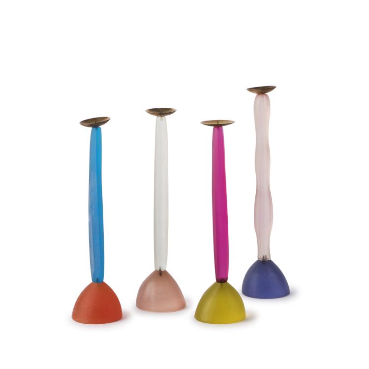 Hauptbild zu Objekt, Vier Kerzenleuchter 'Benazir', um 1993, Galerie 'En Attendant les Barbares', Paris, 137B 371