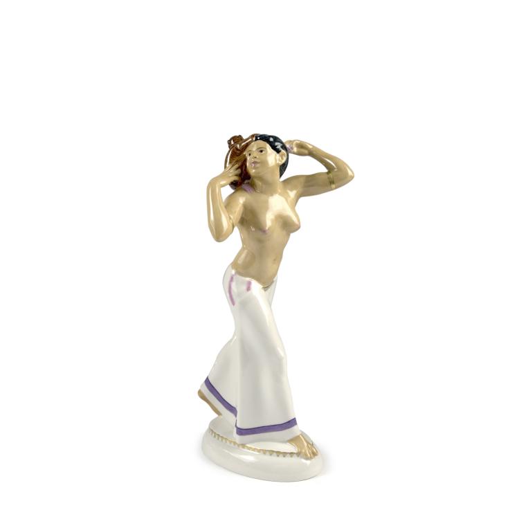 Hauptbild zu Objekt, Afrikanerin aus dem 'Hochzeitszug', 1909, Adolph Amberg, Berlin, KPM, 135 530