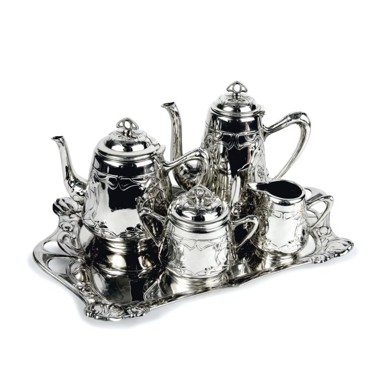 Hauptbild zu Objekt, Coffee- and teaset, c1905, WMF, Geislingen, 135 439