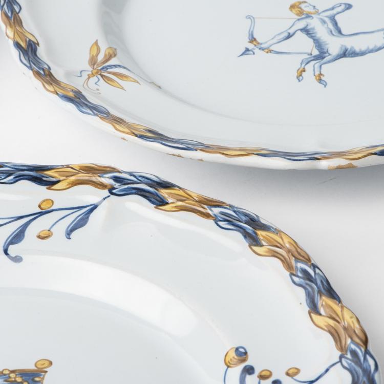 Bild 1 zu Objekt, Sechs Teller aus dem Service 'Fleurs ornemanis&eacute;es', 1878-83, Gall&eacute;, Emile, Nancy, 135 559