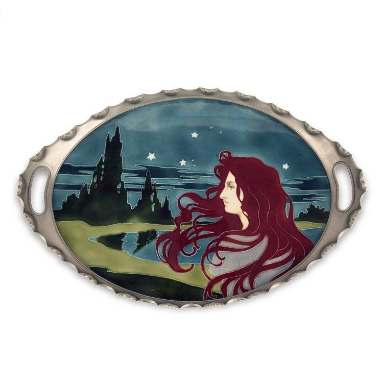 Hauptbild zu Objekt, Tray, c1900, Carl Sigmund Luber, Schwarz, J. von, N&uuml;rnberg, 135 583