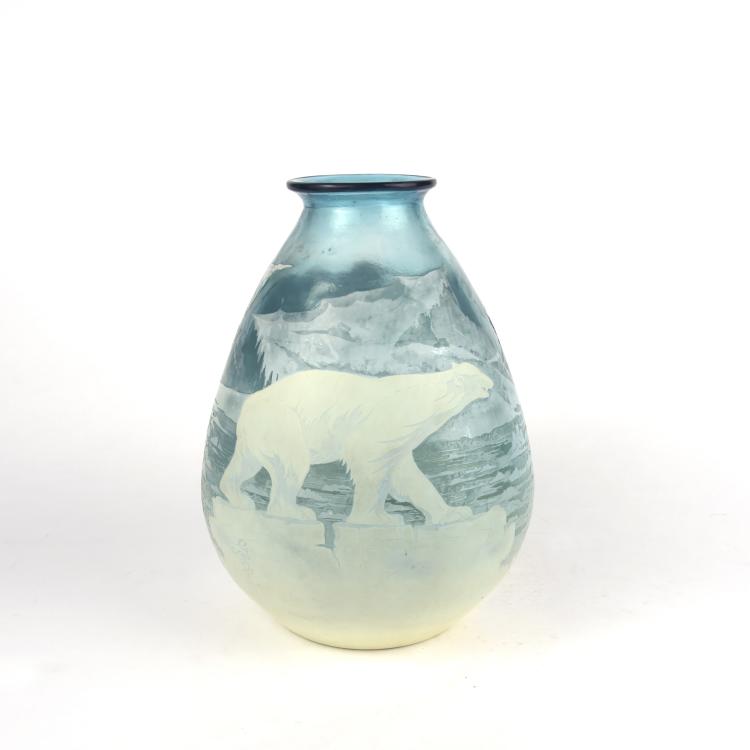 Bild 2 zu Objekt, Vase 'Ours blancs sur la Banquise' 1925-30, Gall&eacute;, Emile, Nancy, 135 164