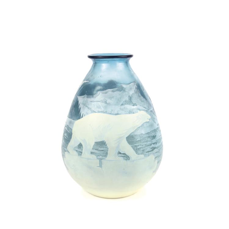 Bild 7 zu Objekt, Vase 'Ours blancs sur la Banquise' 1925-30, Gall&eacute;, Emile, Nancy, 135 164