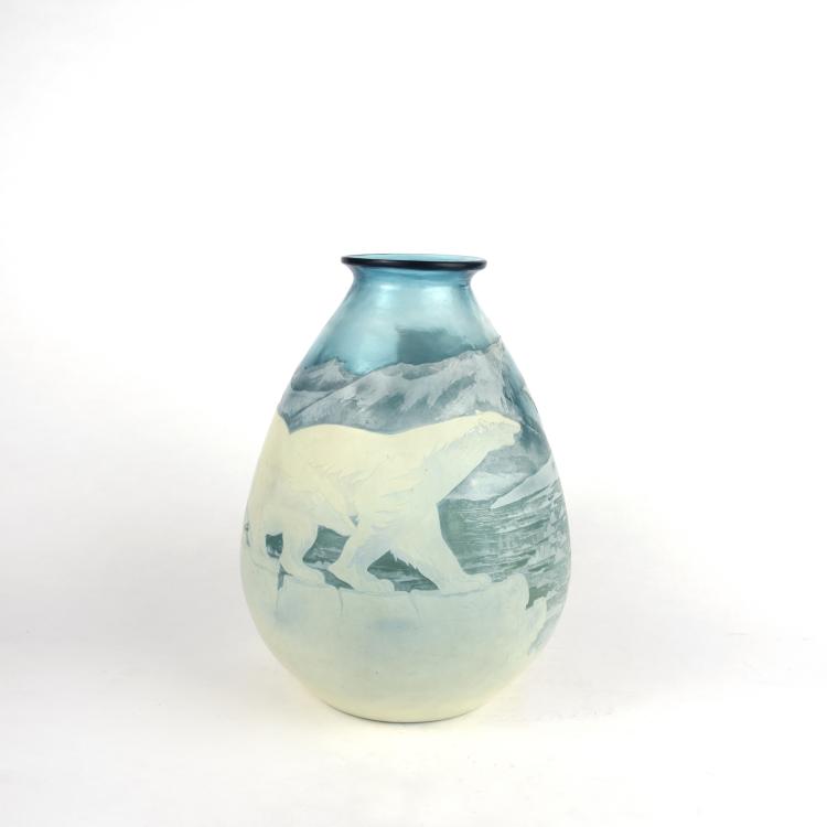 Bild 11 zu Objekt, Vase 'Ours blancs sur la Banquise' 1925-30, Gall&eacute;, Emile, Nancy, 135 164