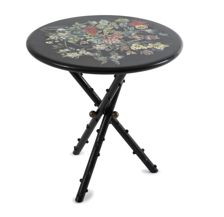 Hauptbild zu Objekt, Kleiner Beistelltisch, 1950er Jahre, Piero Fornasetti, Fornasetti, Mailand, 137B 522