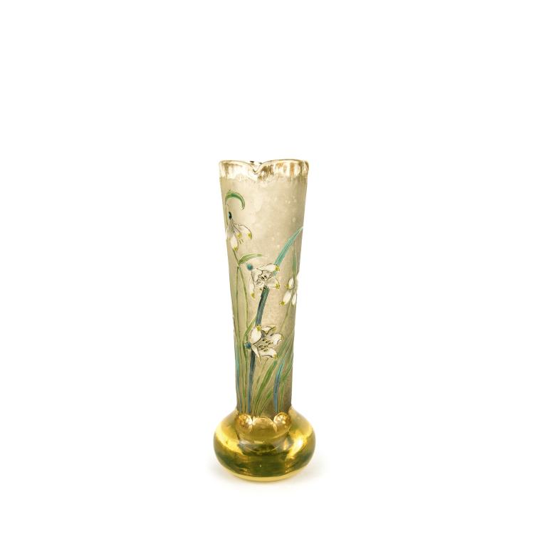 Hauptbild zu Objekt, 'Perce-neige' vase, c1895, Burgun, Schverer & Co., Meisenthal, 135 9