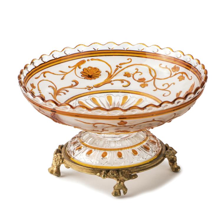 Hauptbild zu Objekt, 'Oiseaux de Paradis' bowl, 1860-80, Baccarat, Cristallerie de, 135 7