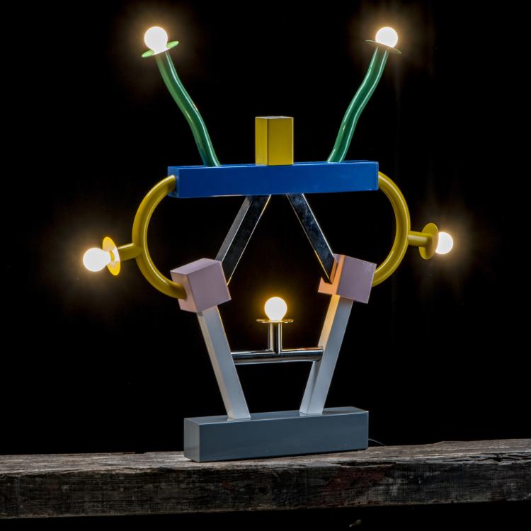 Hauptbild zu Objekt, 'Ashoka' table light, 1981, Ettore Sottsass, Memphis, Mailand, 136A 161