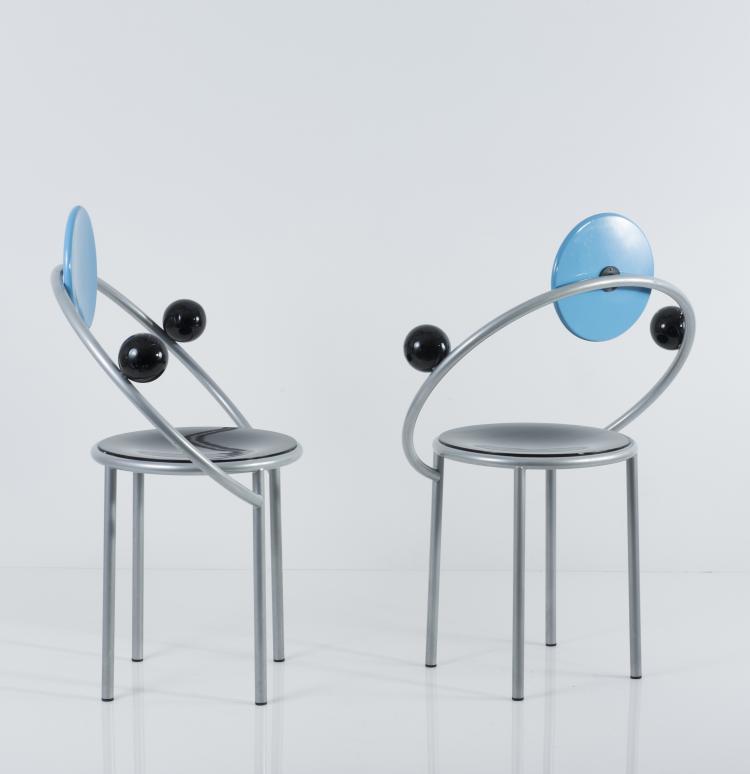 Bild 2 zu Objekt, Two 'First' chairs, 1983, Michele De Lucchi, Memphis, Mailand, 136A 169