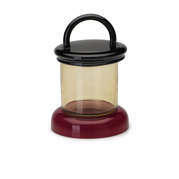 Hauptbild zu Objekt, Deckelgef&auml;&szlig; 'Veniera', 1974, Ettore Sottsass, Vistosi, Murano, 136A 148