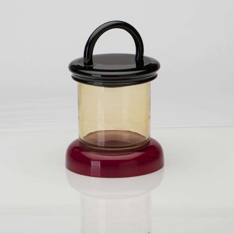 Bild 1 zu Objekt, Deckelgef&auml;&szlig; 'Veniera', 1974, Ettore Sottsass, Vistosi, Murano, 136A 148