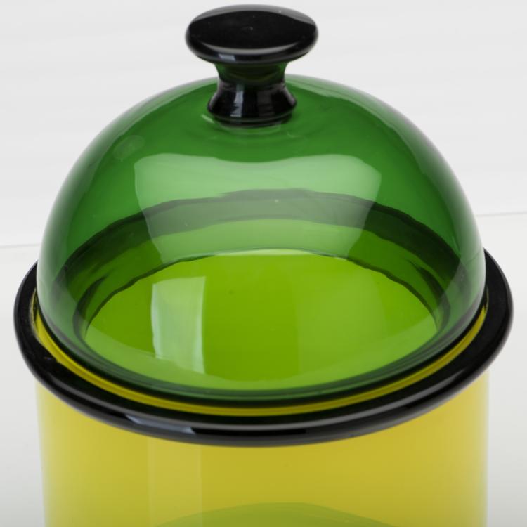 Bild 1 zu Objekt, Deckelgef&auml;&szlig; 'Faliera', 1974, Ettore Sottsass, Vertreria Vistosi, Murano, 136A 150