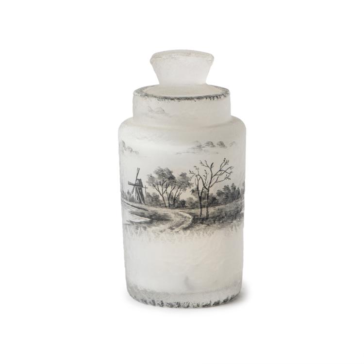 Hauptbild zu Objekt, Dose f&uuml;r Duftsalze 'Delft', 1899, Daum Fr&egrave;res, Nancy, 135 19