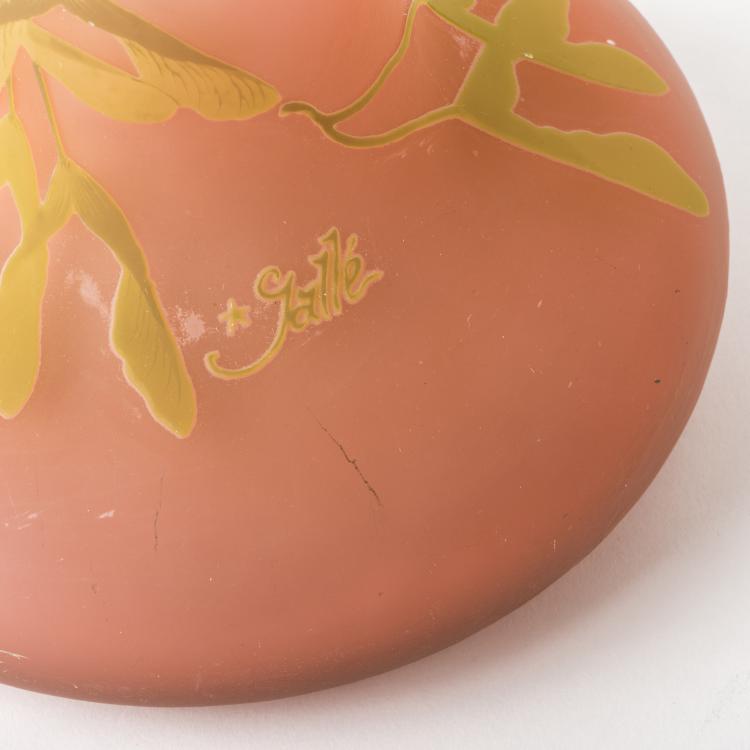 Bild 2 zu Objekt, Gro&szlig;e Stangenvase 'Erable &agrave; feuilles de fr&ecirc;ne', 1905-08, Gall&eacute;, Emile, Nancy, 135 123