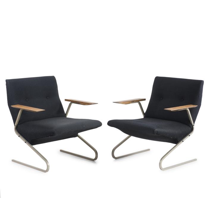 Hauptbild zu Objekt, Two armchairs, 1955, Georges van Rijk, Beaufort, Belgien, 137B 313