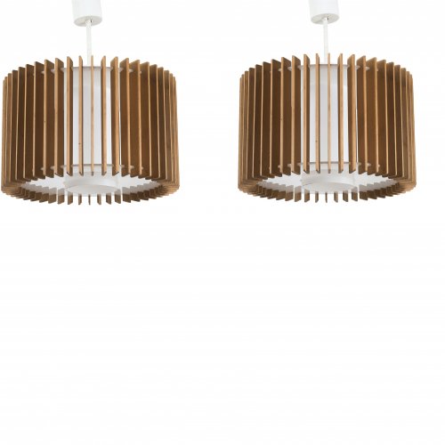 Two 'T 485' ceiling lights, 1960s