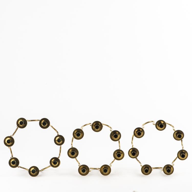 Bild 3 zu Objekt, Drei Kerzenleuchter, um 1960, Lars Holmstr&ouml;m, Svenskt Tenn, Stockholm, 137A 136