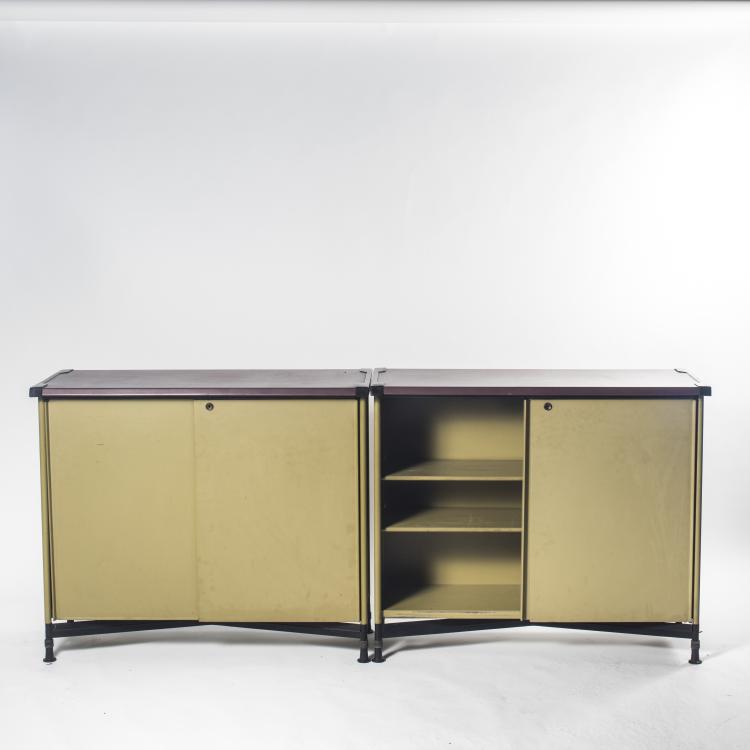Bild 1 zu Objekt, Two 'Spazio' filing cabinet, 1959, Studio B.B.P.R., Olivetti, Ivrea, 136A 131