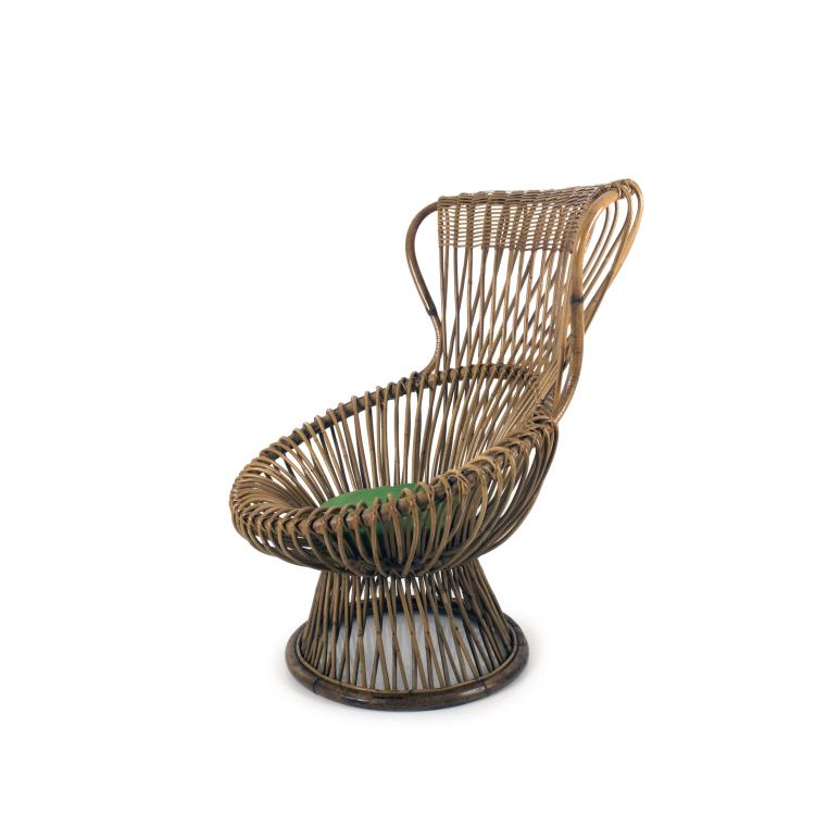 Hauptbild zu Objekt, 'Margherita' wickerchair, 1951, Franco Albini, Vittorio Bonacina, 136A 110