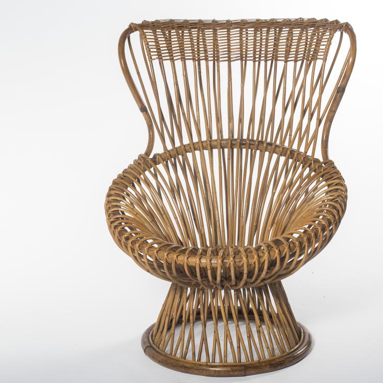Bild 1 zu Objekt, 'Margherita' wickerchair, 1951, Franco Albini, Vittorio Bonacina, 136A 110