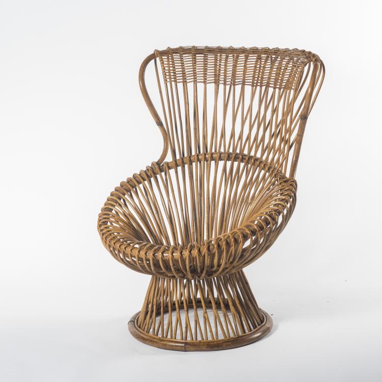 Bild 2 zu Objekt, 'Margherita' wickerchair, 1951, Franco Albini, Vittorio Bonacina, 136A 110