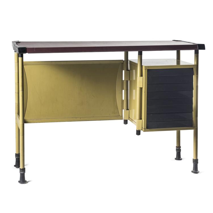 Hauptbild zu Objekt, Schreibmaschinentisch 'Spazio', 1959, Studio B.B.P.R., Olivetti, Ivrea, 137B 357