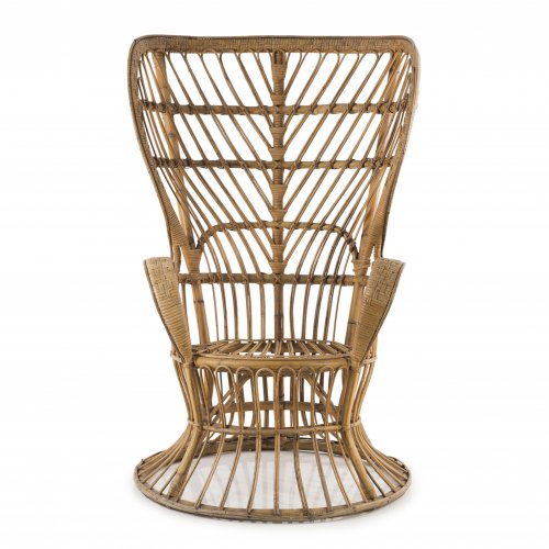 Wicker chair, c1950