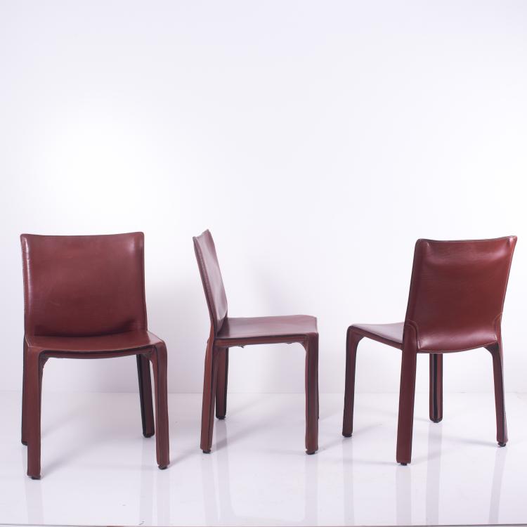 Bild 1 zu Objekt, Six 'Cab 412' chairs, 1977, Mario Bellini, Cassina, Mailand, 136A 125