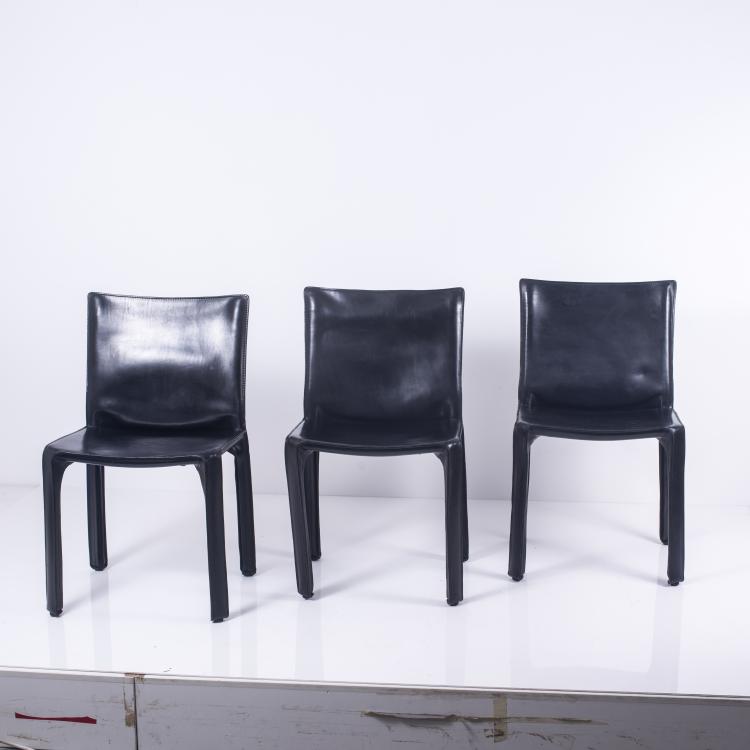 Bild 1 zu Objekt, Sechs St&uuml;hle 'Cab 412', 1977, Mario Bellini, Cassina, Mailand, 136A 126