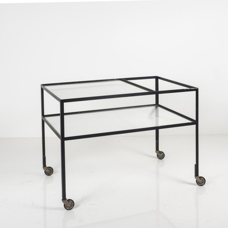 Bild 1 zu Objekt, Serving cart, 1956, Herbert Hirche, Holz&auml;pfel, Christian, Ebhausen, 136A 54