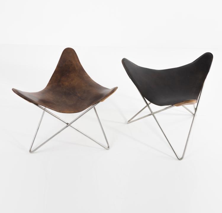 Bild 6 zu Objekt, Two 'Bat' - 'Butterfly' stools, c1952, Jorge Ferrari-Hardoy, Nordiska Kompaniet, 137B 274