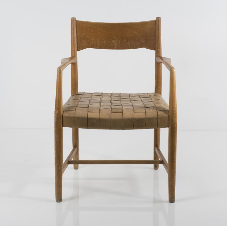 Bild 3 zu Objekt, Armlehnstuhl 'R&aring;dhusstol', 1941, Planm&oslash;bel, Aarhus, 137A 35