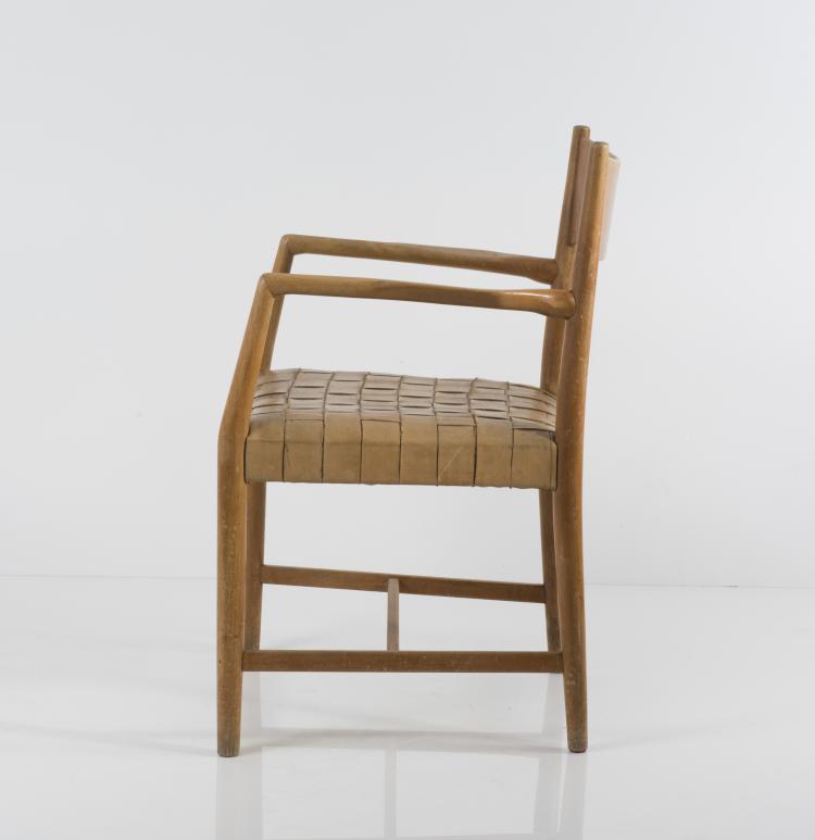 Bild 4 zu Objekt, Armlehnstuhl 'R&aring;dhusstol', 1941, Planm&oslash;bel, Aarhus, 137A 35