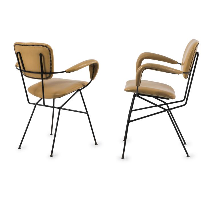 Hauptbild zu Objekt, Zwei Armlehnst&uuml;hle 'Cocorita T', um 1955, Velca, Legnano, 137B 309