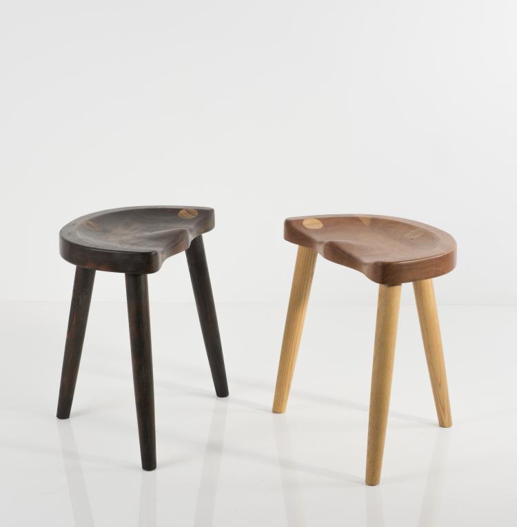 Bild 3 zu Objekt, Zwei Hocker, 1970er Jahre, Robert Roakes, Roakes, Robert Studio, Oxford, Maine, USA, 137B 485