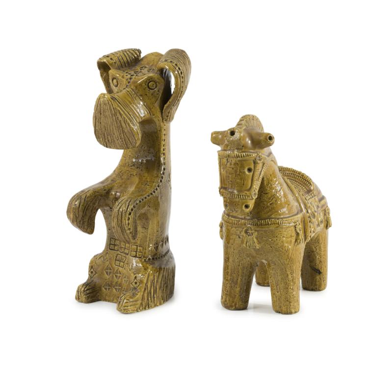 Hauptbild zu Objekt, Dog and Horse, 1950s, Aldo Londi, Bitossi, Montelupo, 137B 374