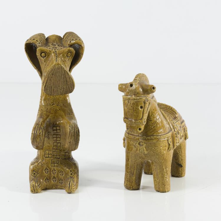 Bild 1 zu Objekt, Dog and Horse, 1950s, Aldo Londi, Bitossi, Montelupo, 137B 374