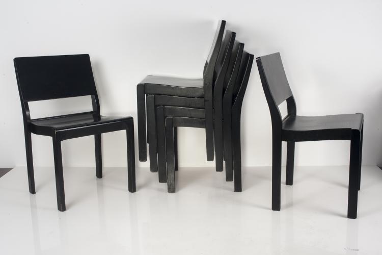 Bild 2 zu Objekt, Sechs Stapelst&uuml;hle '611', 1929, Alvar Aalto, Artek, Helsinki, 137A 9
