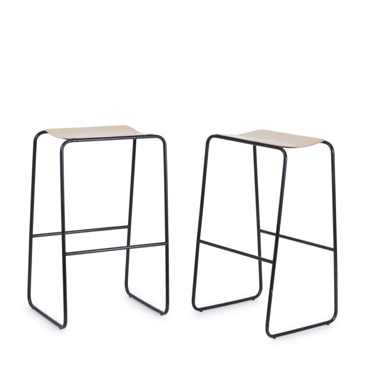 Hauptbild zu Objekt, Zwei Barhocker 'ORB', um 1984, Jasper Morrison, Zeus, Italien, 137B 575