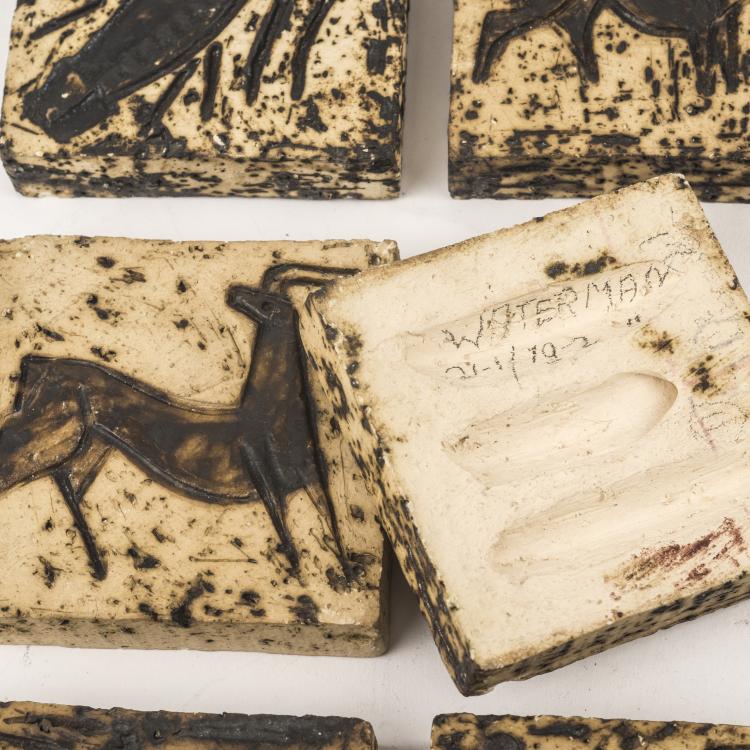 Bild 2 zu Objekt, 12 tiles 'Astrological Signs', 1960s, Beesel, Thijssen, Louis Lor&eacute;, Lor&eacute;, Beesel, 137B 379