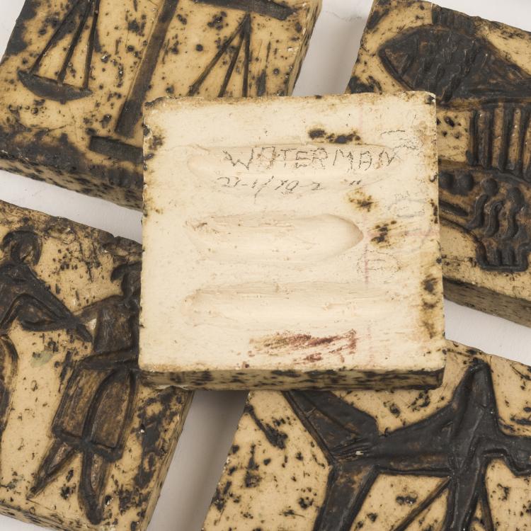 Bild 4 zu Objekt, 12 tiles 'Astrological Signs', 1960s, Beesel, Thijssen, Louis Lor&eacute;, Lor&eacute;, Beesel, 137B 379