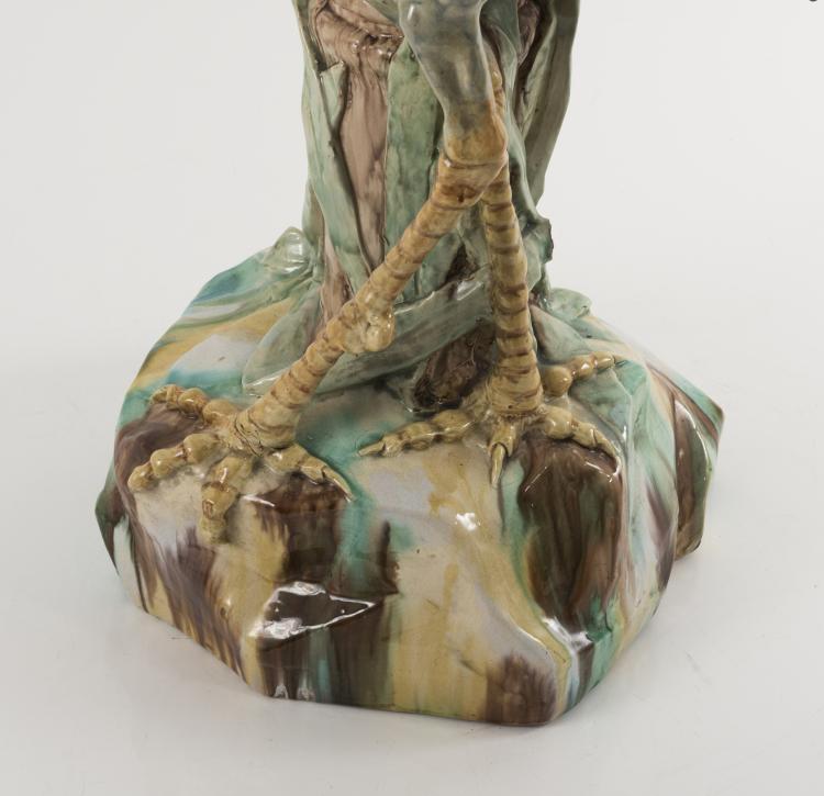 Bild 2 zu Objekt, 'H&eacute;ron' cachepot with column, c1900, Frankreich, Vallauris (wohl), 138B 551