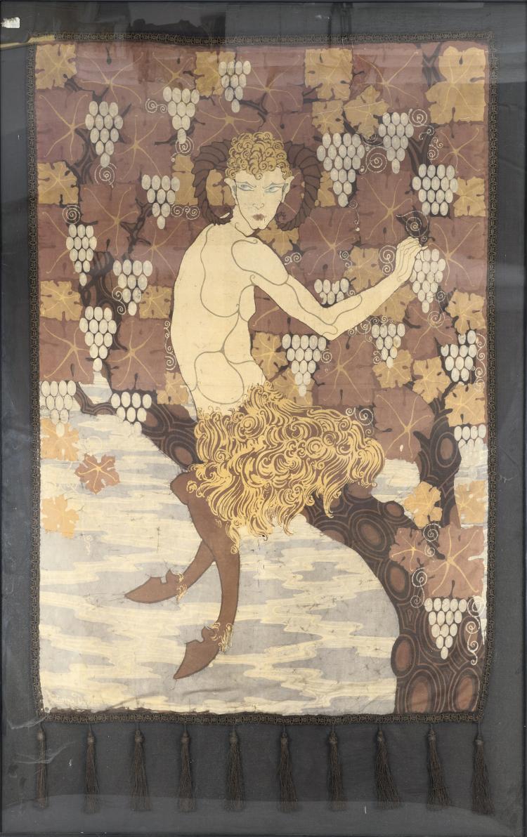 Hauptbild zu Objekt, 'Faune' tapestry, c1928, Victorina Duran, Duran, Victorina, 138B 743