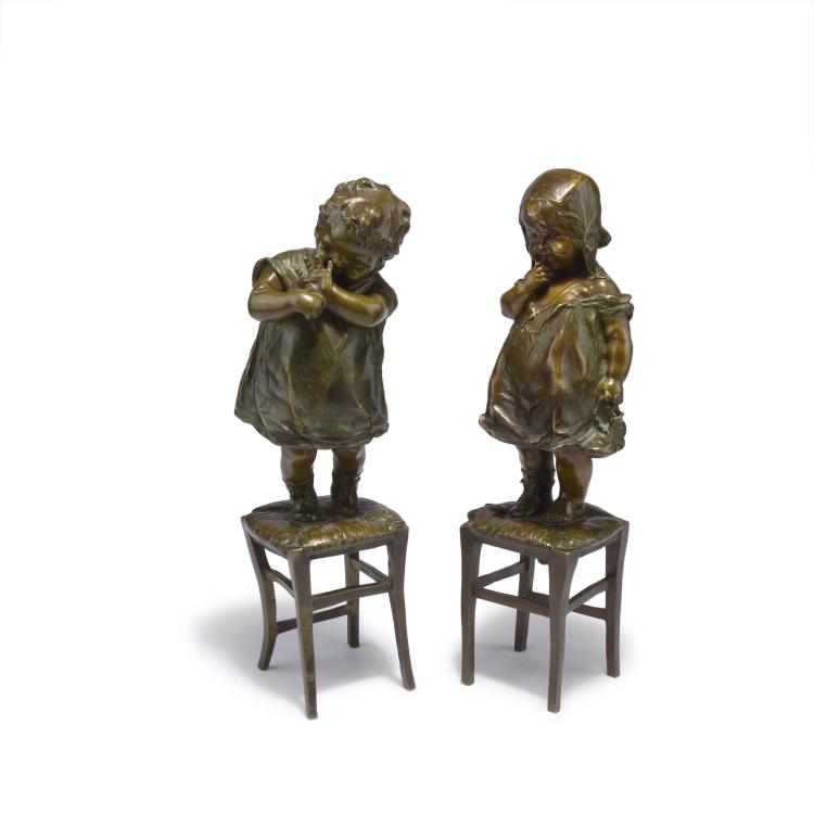 Hauptbild zu Objekt, Pair of  toddlers, c1915-20, Juan Clara, 138B 370