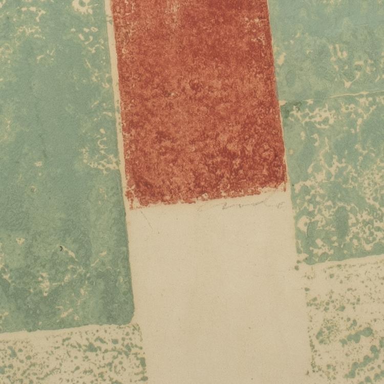 Bild 1 zu Objekt, Untitled (Cross in red and green), 1968, Hermann Gl&ouml;ckner, 136B 65