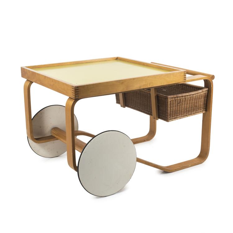 Hauptbild zu Objekt, '100/900' serving cart, 1937, Alvar Aalto, Artek, Helsinki, 137A 20